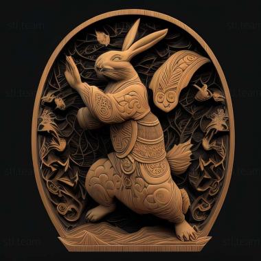 3D model Kung Fu Rabbit game (STL)